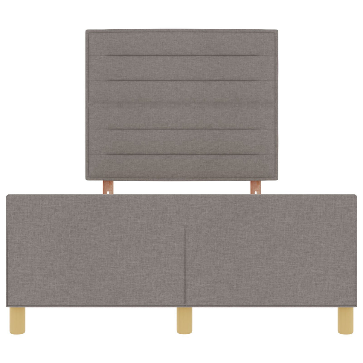 Taupe Fabric Bed Frame 140X190 Cm