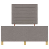 Taupe Fabric Bed Frame 140X190 Cm