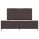 Bed Frame Dark Brown 180X200 Cm Fabric