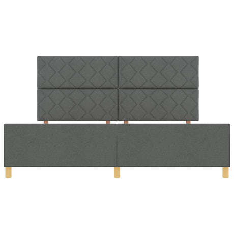 Dark Grey Fabric Bed Frame 200X200 Cm