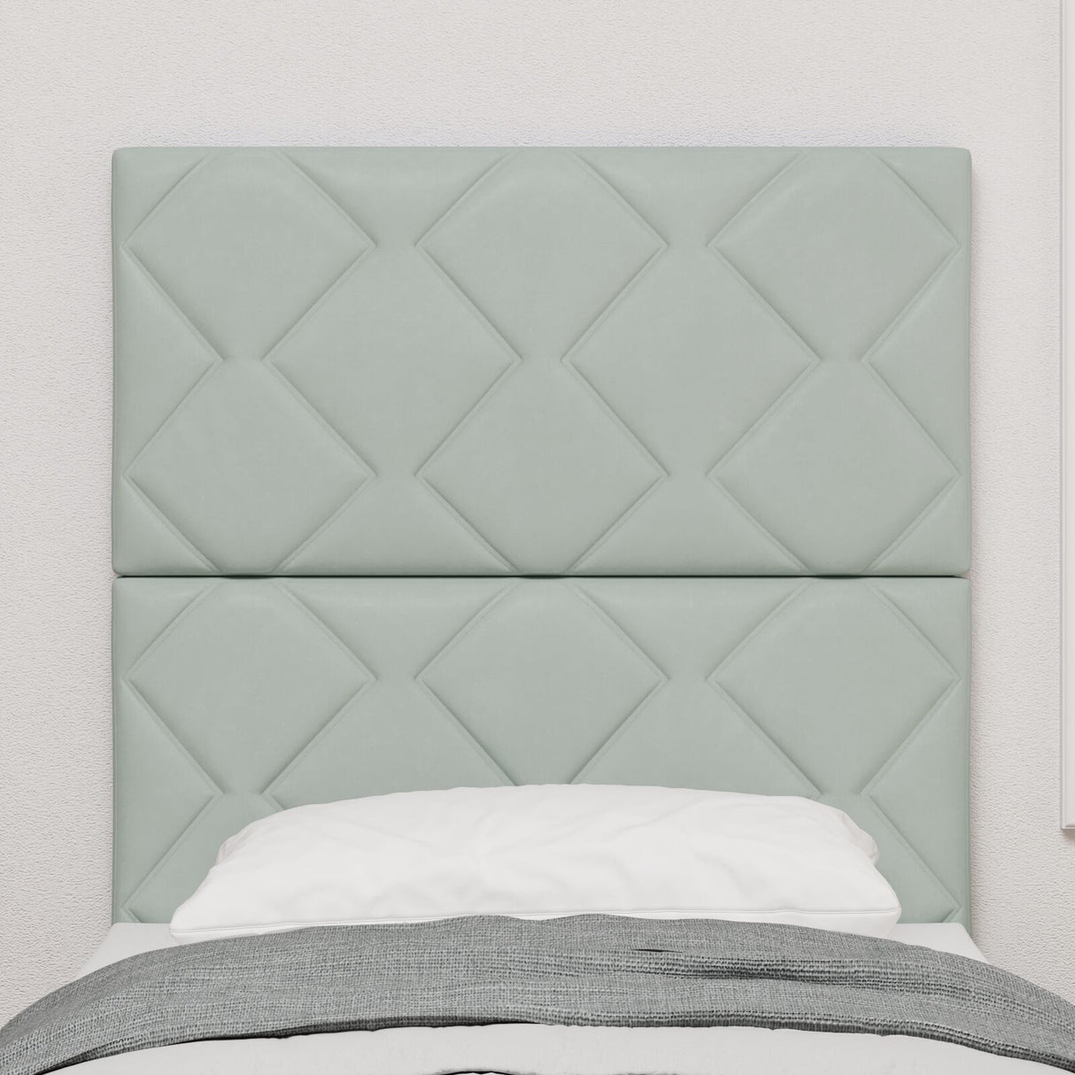 Headboard Diamond Blocks Design Velvet,  Headboard Diamond Blocks Design 160 Cm Velvet