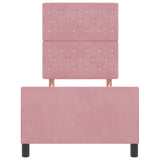 Bed Frame Pink 80X200 Cm Velvet