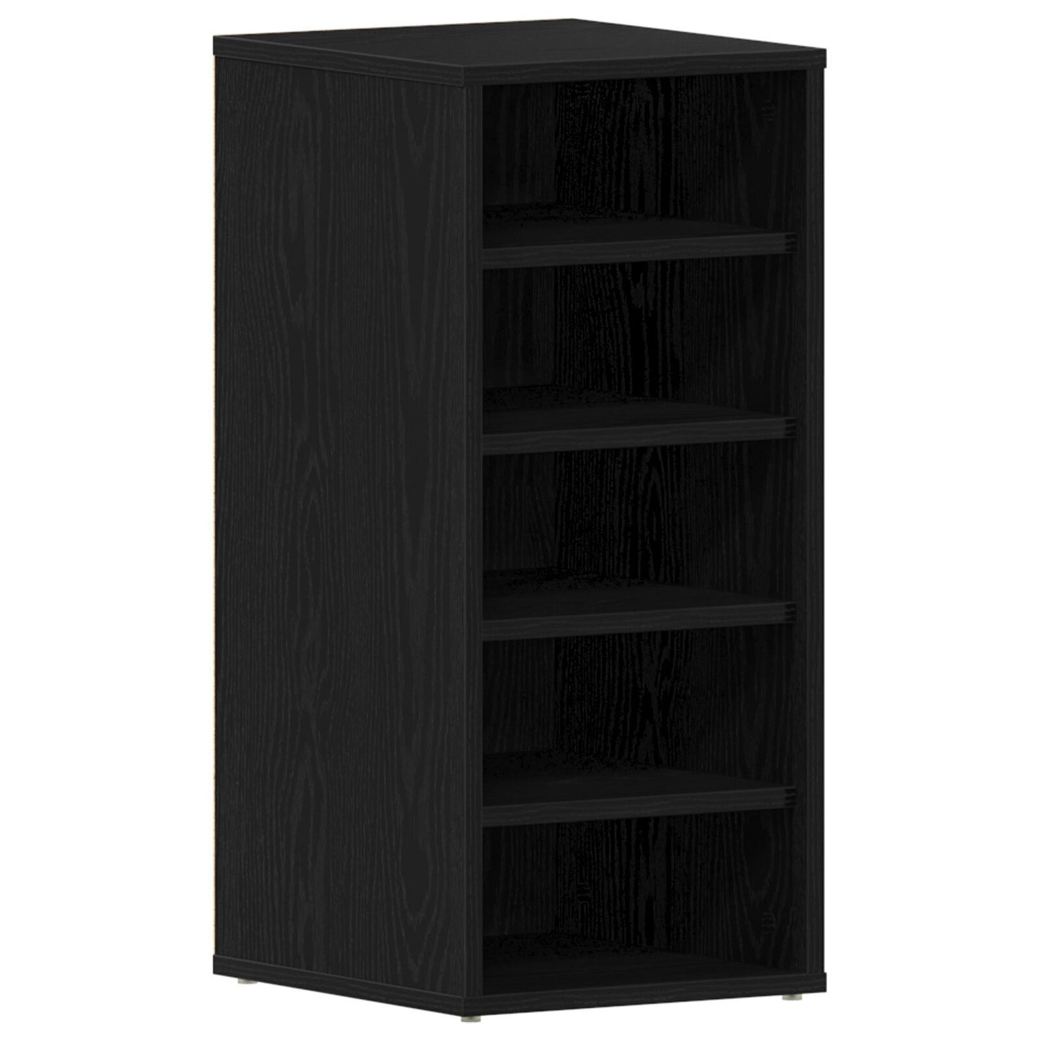 Shoe Cabinet In Black Oak - 32X35X70 Cm, Made Of Engineered Wood