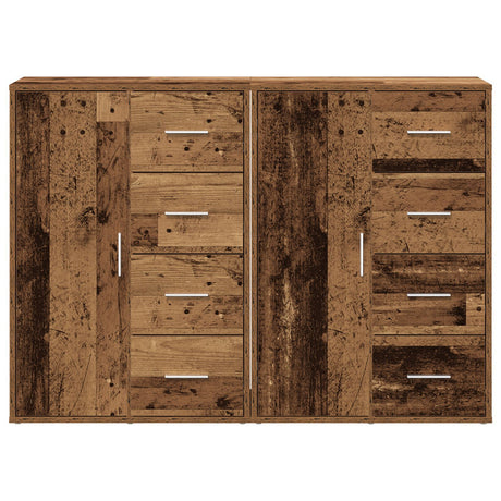 Sideboards 2 Pcs Old Wood 60X31X84 Cm Engineered Wood