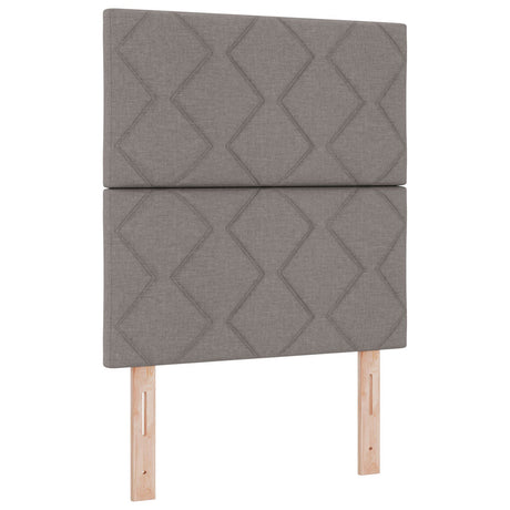 Bed Frame - Taupe Fabric, 80X200 Cm