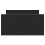 Bed Frame Without Mattress Black Oak 90X200 Cm Engineered Wood