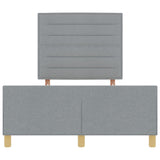 Light Grey Fabric Bed Frame 160X200 Cm
