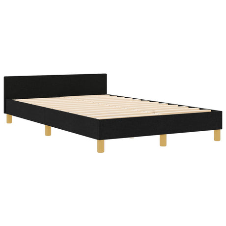 Black Fabric Bed Frame 120X200 Cm