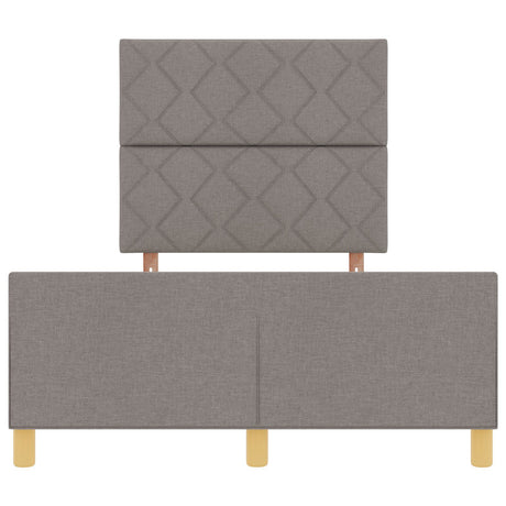 Bed Frame In Taupe, 120X200 Cm, Fabric