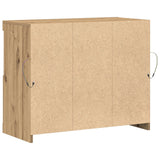Sideboard With Led Lights Artisan Oak 81X37X67 Cm
