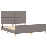 Bed Frame Taupe 180X200 Cm Fabric