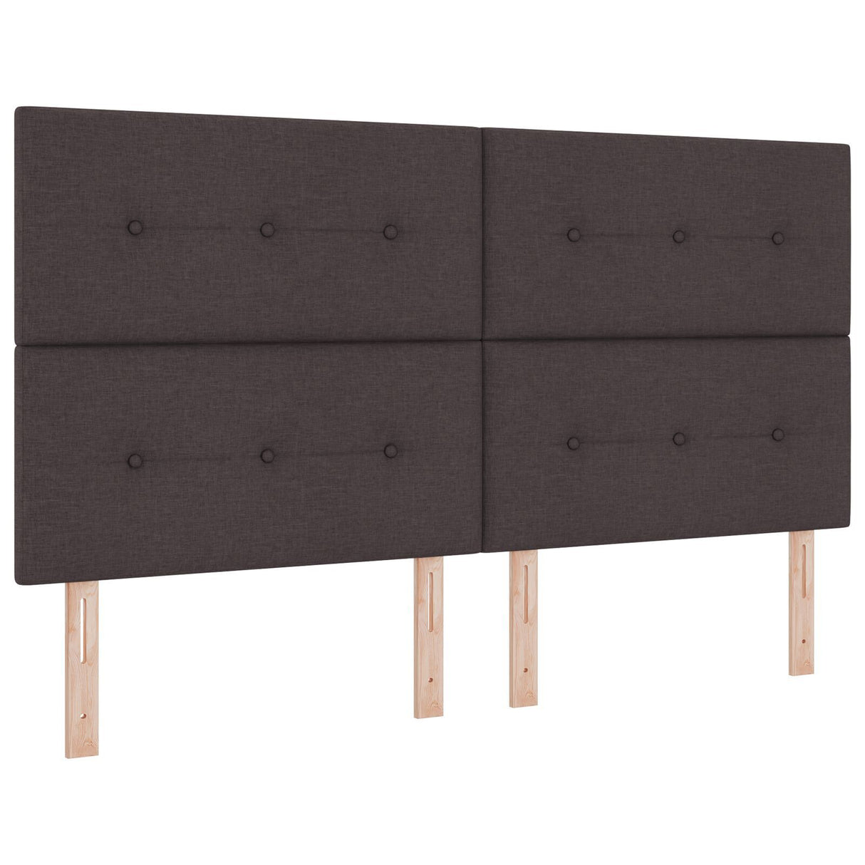 Bed Frame Dark Brown 180X200 Cm Fabric