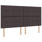 Bed Frame Dark Brown 180X200 Cm Fabric