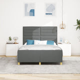 Bed Frame In Dark Grey, 160X200 Cm, Fabric