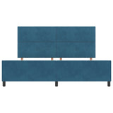 Bed Frame Dark Blue 200X200 Cm Velvet