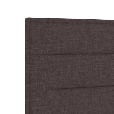 Bed Frame Dark Brown 200X200 Cm Fabric
