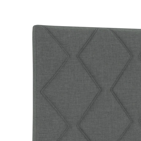 Dark Grey Fabric Bed Frame 200X200 Cm