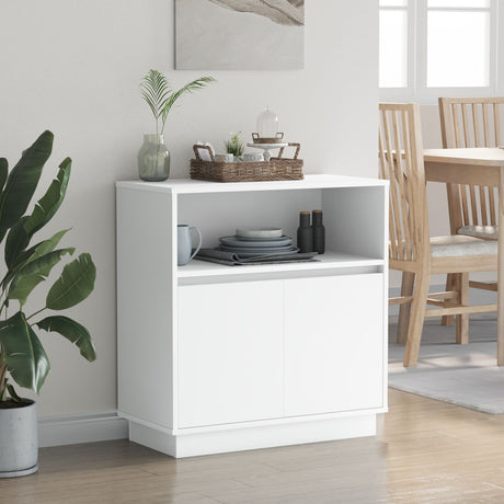 Sideboard With Led 71X34,5X75 Cm Engineered Wood