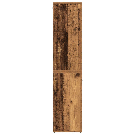 Highboard Old Wood 80X33X150 Cm Engineered Wood