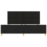 Black Fabric Bed Frame 200X200 Cm