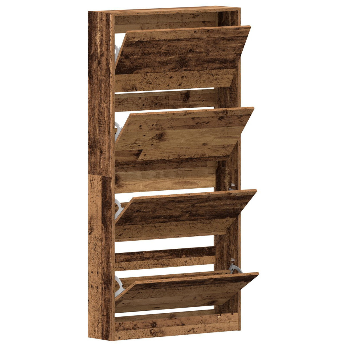 Shoe Cabinet Old Wood Engineered Wood 80 X 21 X 163.5 Cm Durable