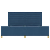 Blue Fabric Bed Frame 200X200 Cm