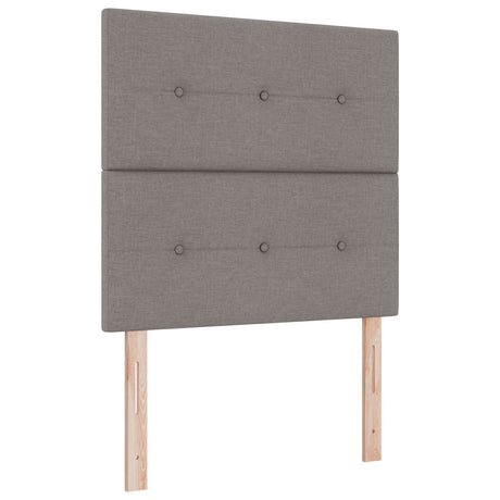 Bed Frame In Taupe, 90X190 Cm, Fabric