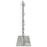 Vanity Mirror With Led Lights Concrete Grey 60X55X18 Cm