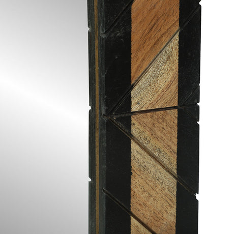Mirrors 2 Pcs Solid Wood Acacia