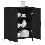 Sideboard Black Oak 69,5X34X90 Cm Engineered Wood