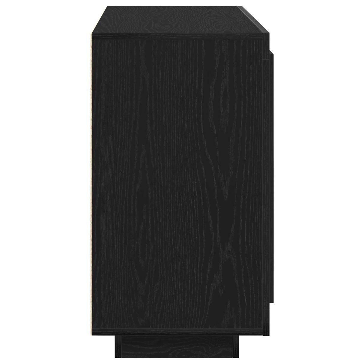 Sideboard Black Oak 80X40X75 Cm Engineered Wood