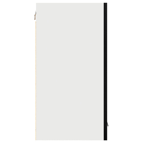 Black Oak Hanging Cabinet 60X31X60 Cm Made Of Engineered Wood
