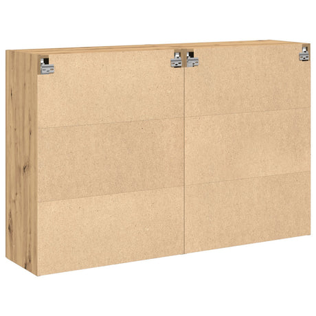 Wall Mounted Cabinets 2 Pcs Artisan Oak 69,5X34X90 Cm Engineered Wood