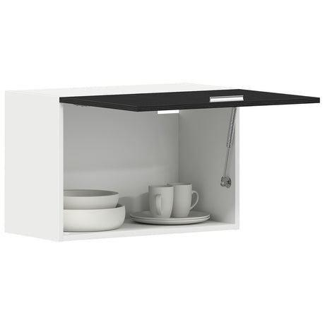 Hanging Cabinet In Black Oak - 60X31X60 Cm, Made From Engineered Wood