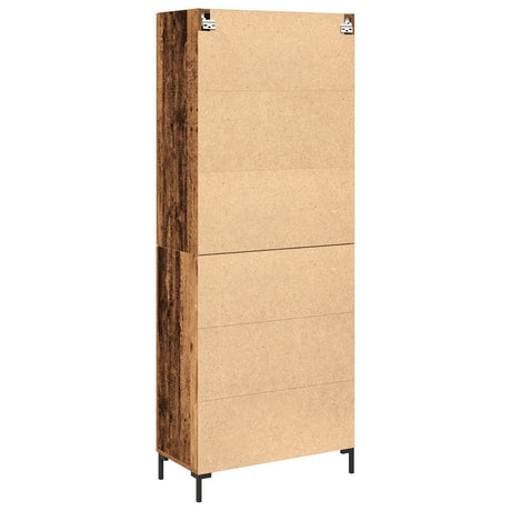 Sideboard With Wall Cabinet Old Wood Engineered Wood