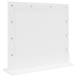 Vanity Mirror With Led Lights White 60X55X18 Cm