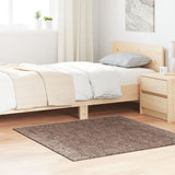 Shaggy Rug High Pile Brown 120X120 Cm Pp