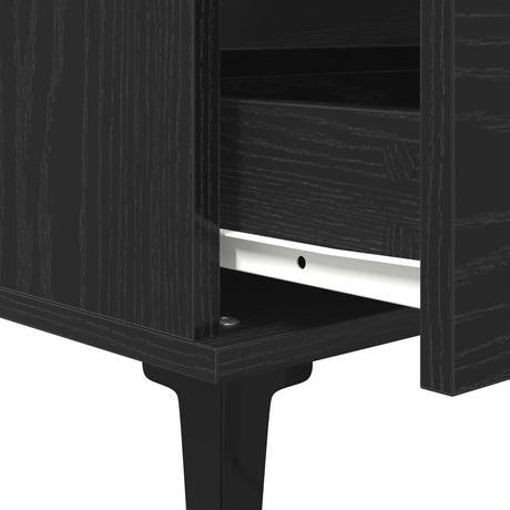 Sideboard Black Oak 60X35X70 Cm Engineered Wood