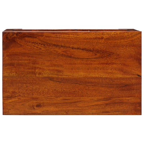Storage Box Honey Brown 50X30X40 Cm Solid Wood Acacia