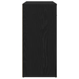 Sideboard Black Oak 80X33X70 Cm Engineered Wood