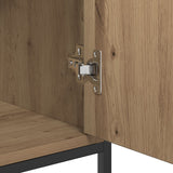 Sideboard Artisan Oak 100X35X80 Cm Engineered Wood And Steel