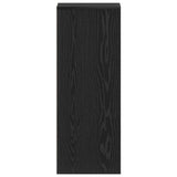 Shoe Cabinet In Black Oak - 31.5 X 35 X 90 Cm Made From Engineered Wood