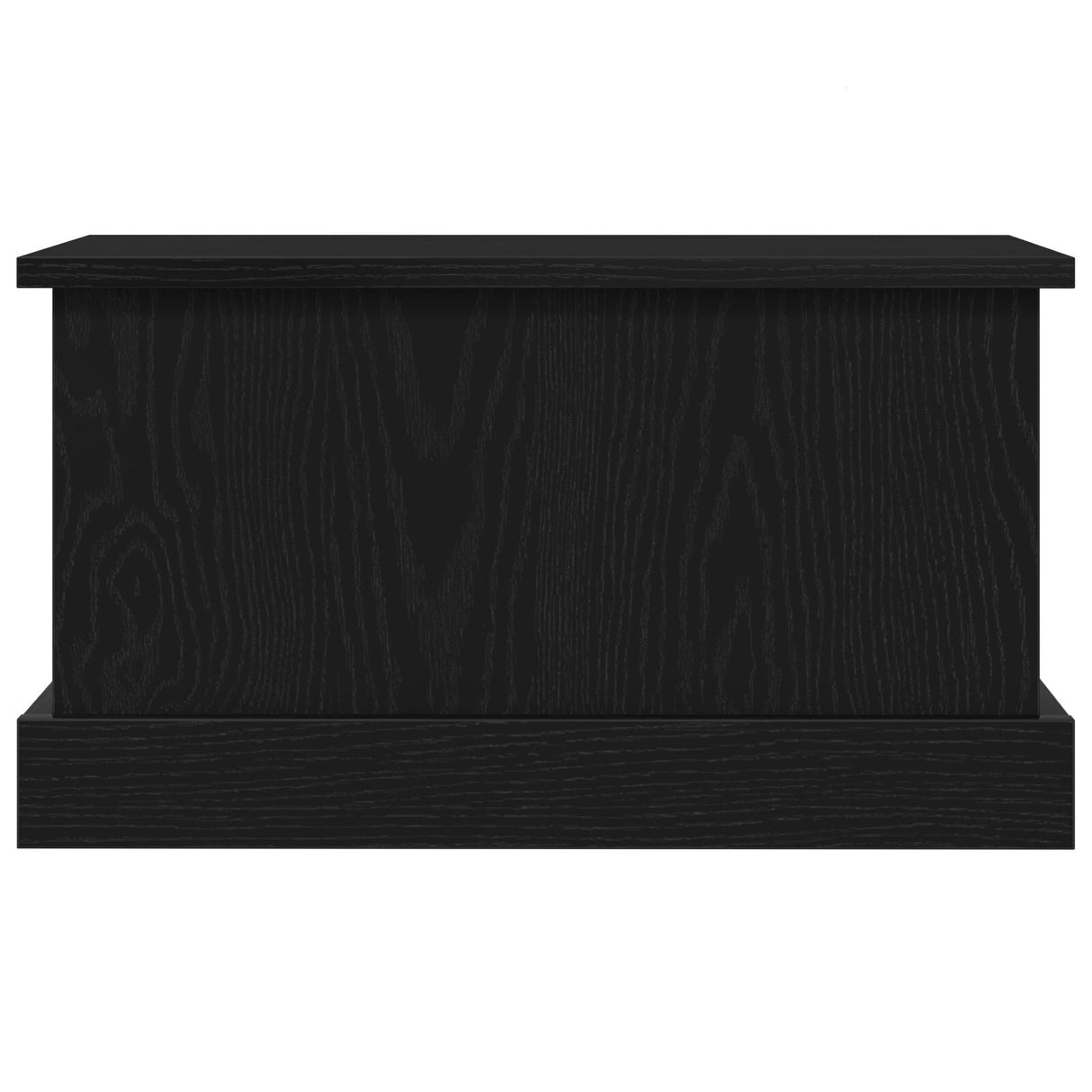 Storage Box Black Oak 50X30X28 Cm Engineered Wood