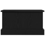 Storage Box Black Oak 50X30X28 Cm Engineered Wood