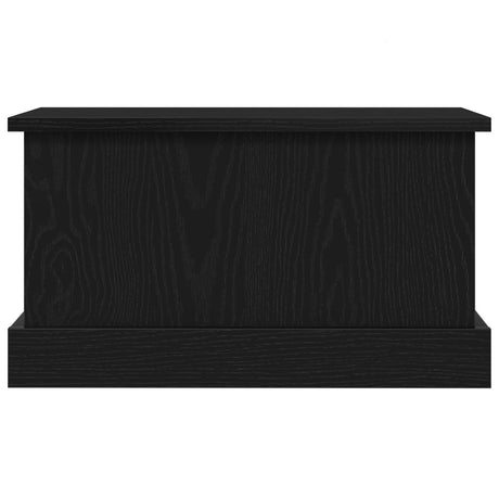 Storage Box Black Oak 50X30X28 Cm Engineered Wood