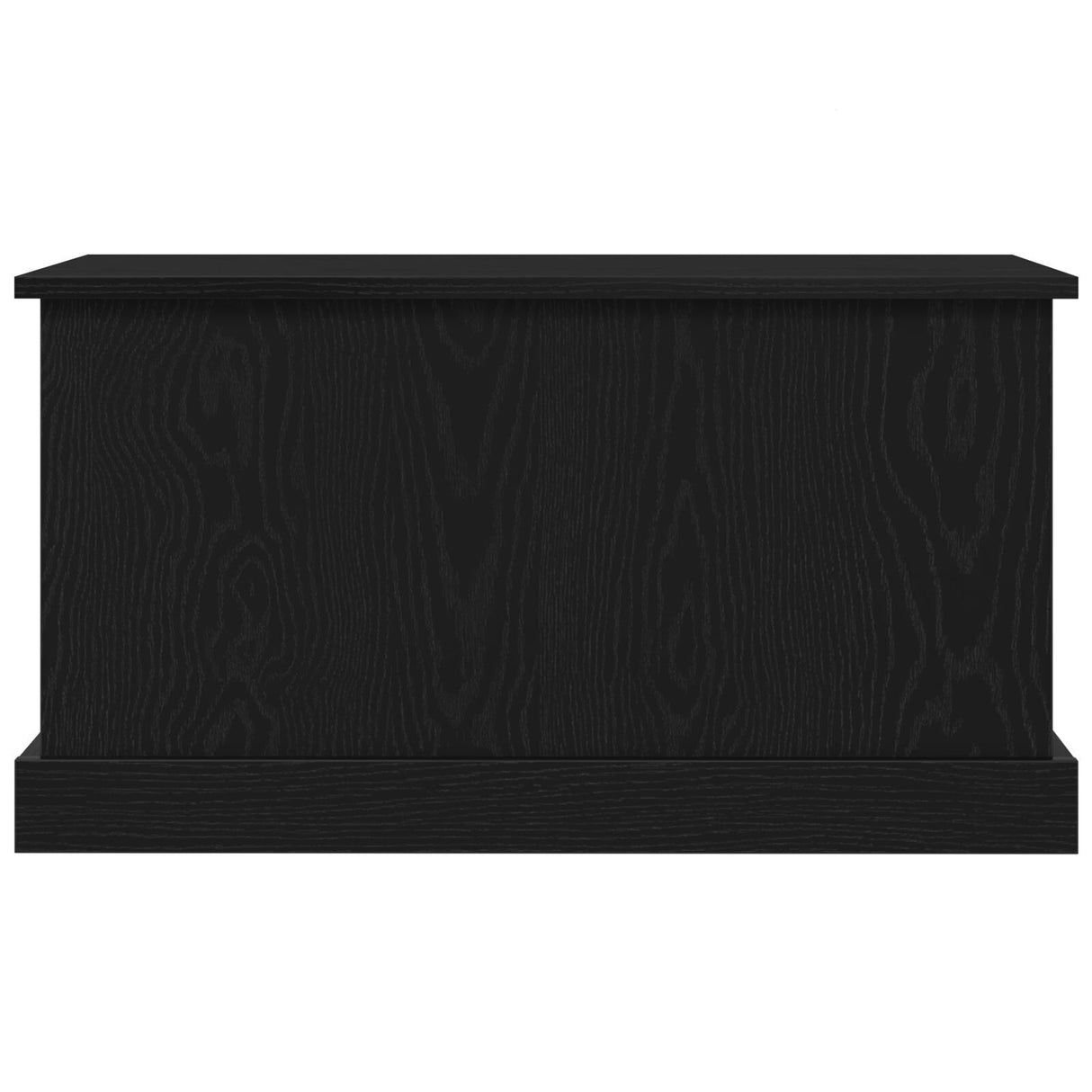 Storage Box Black Oak 70X40X38 Cm Engineered Wood