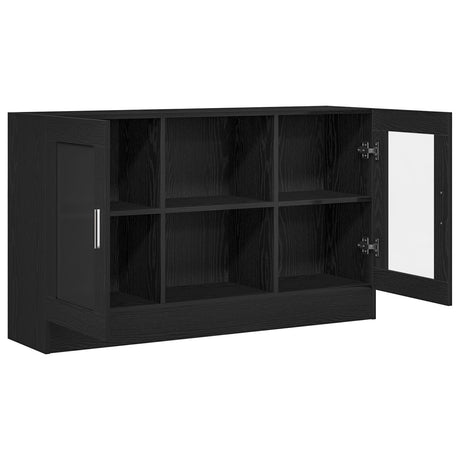 Black Oak Sideboard 120X30.5X70 Cm Made From Engineered Wood