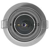 Recessed Spotlights 24 Pcs Round Gu10 Silver Ø91 Mm