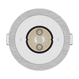 Recessed Spotlights 6 Pcs Round Gu10 Silver Ø91 Mm