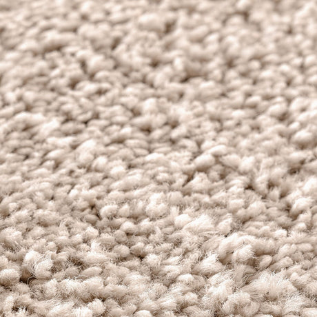 Shaggy Rug With Latex Backing Cream Ø160 Cm